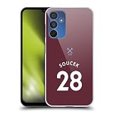 Head Case Designs Officially Licensed West Ham United FC Tomas Soucek 2020/21 Players Home Kit Hard Back Case Compatible with Samsung Galaxy A15