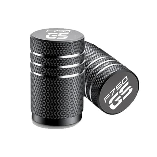 Ventilkappenteile Motorrad CNC Reifen Ventil Air Port Stem Abdeckung Kappe Stecker Für BMW F750GS F 750 GS F750 Abenteuer(Nero)