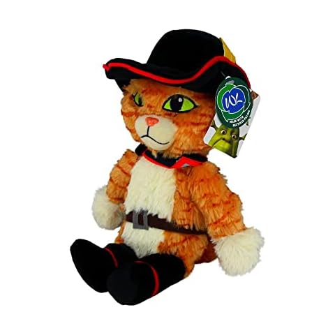 Whitehouse Leisure Dreamworks Shrek Super Soft Gift-Quality 33cm Plush Toy - Puss in Boots Cover
