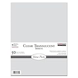 PAPER COMPANY Value Pack 8-1/2-Inch-by-11-Inch Translucent Paper 50/Package, Clear