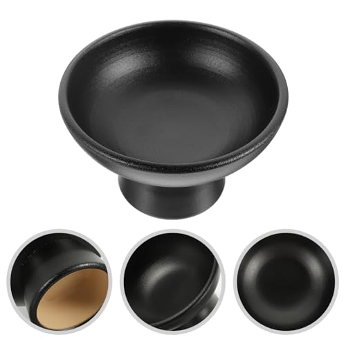 Unomor Fruit Tray Fruits Dining Fruit Bowls Footed Dessert Bowl Fruit Footed Bowl Tray Decor Dried Fruit Tureen Catering Snack Bowl Dish Appetizer Dessert Display Stand Lid Ceramics Black - Thumbnail 2
