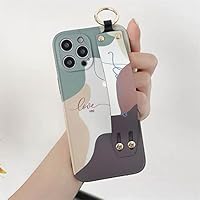 Amazon.co.jp: アートレトロ抽象リストストラップ電話ケース