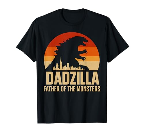 Vintage Dadzilla Father of The Monsters Mens Fathers Day T-Shirt