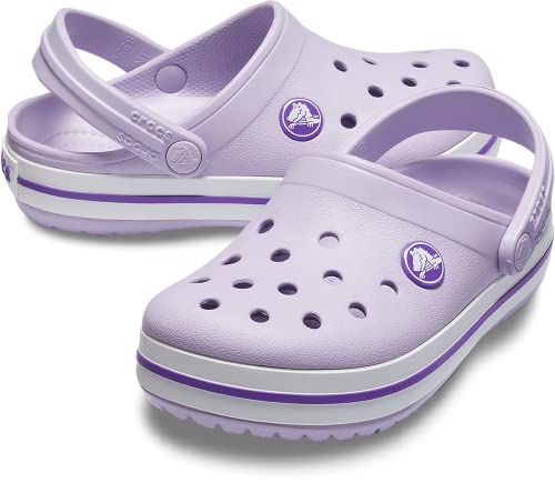 Crocs Crocband Sandália, Meninos e Meninas, Roxo (Lavender/Neon Purple), 31
