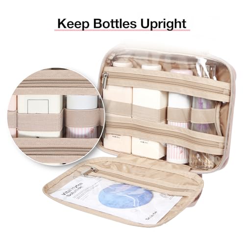 BAGSMART Hanging Toiletry Bag Travel Makeup Organizer with TSA Approved by bagsmart - Image 5