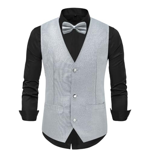 Gilet à paillettes homme pour tenue de Nouvel An élégante