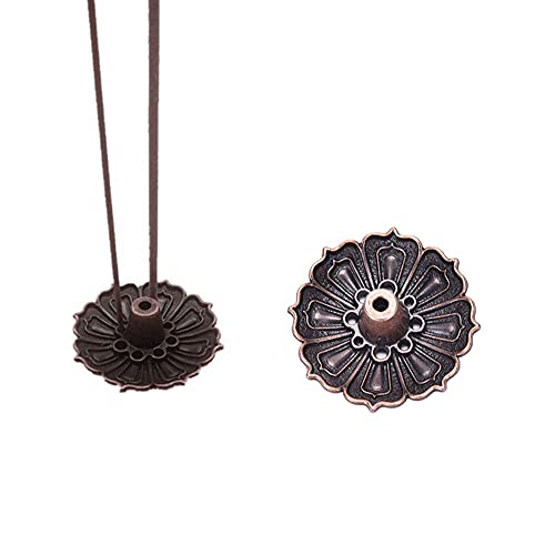Livecitys Porte-brûleur D'encens Lotus 9 Trous Statue De Fleur Plaque D'encensoir pour Bâtons Cône pour Bureau Maison De Thé Méditation, Yoga, Spa Et Accessoires De Décoration De Parfum D'inté Cover