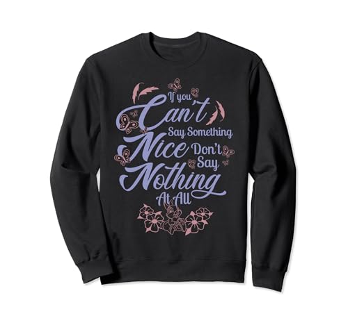 Sweat Bambi Disney citation brodée en coton col rond pour femme