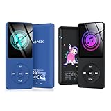 AGPTEK A02S 16GB MP3 Player, Family Set Blue+Black
