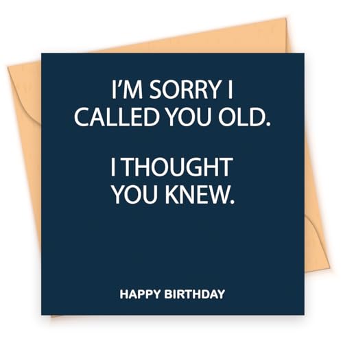 Funny Birthday Card for Him - Husband, Boyfriend, Dad, Brother, Grandpa, Grandad & Friend