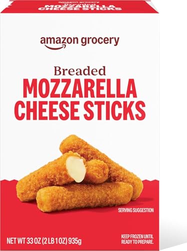 Amazon Grocery, Breaded Mozzarella Cheese Sticks, 33 Oz