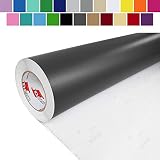 Folia samoprzylepna dekoracyjna ciemnoszara ploterowa jednokolorowa jednolita okleina meblowa matowa szafka regał stół rolka 100x5000 cm Grafitowy Mat