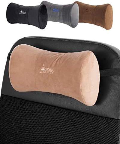 Neck Pillow Headrest Support Cushion - Clinical Grade Memory Foam for Chairs, Recliners, Driving Bucket Seats (Barnwood)