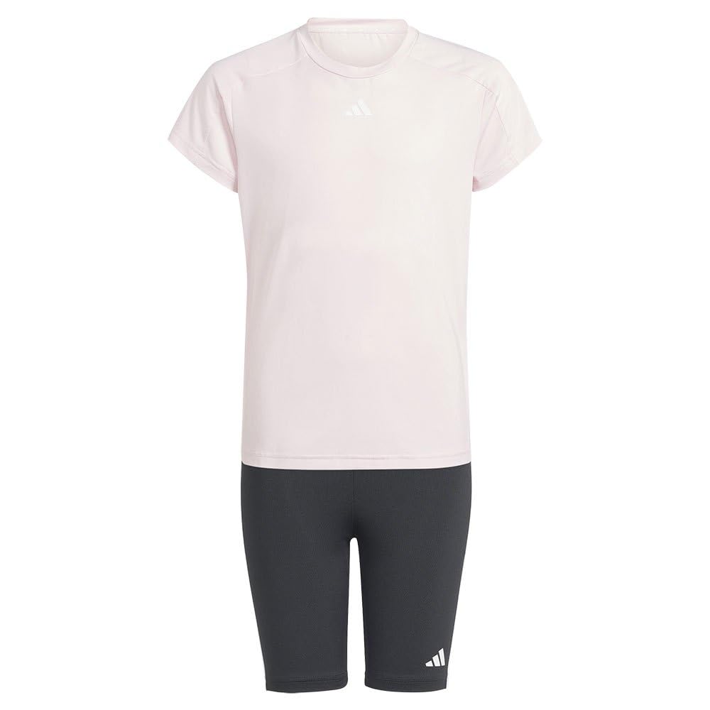 adidas Train Essentials tee and Shorts Set Kids Conjunto de Camiseta para Niñas