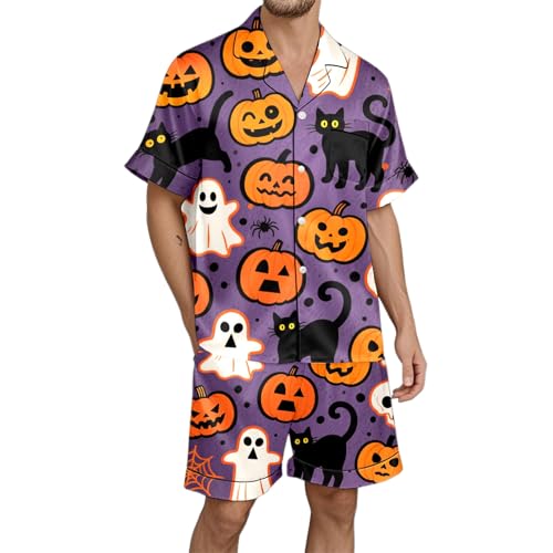 Pyjama Halloween homme ensemble de nuit imprimé pour faire un cadeau original et attentionné