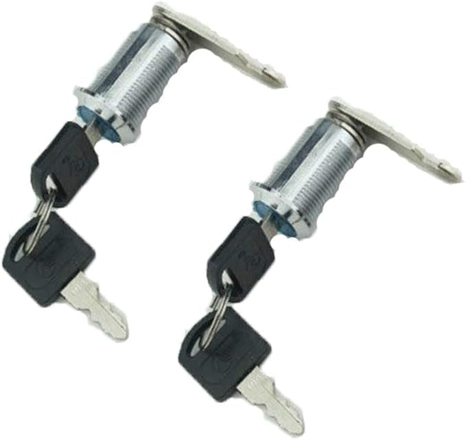 2 Sets 16mm Rotary Tongue Cam Lock for Cabinet, Mailbox, Drawer, Door, Cupboard and Post Box, with 4 Keys