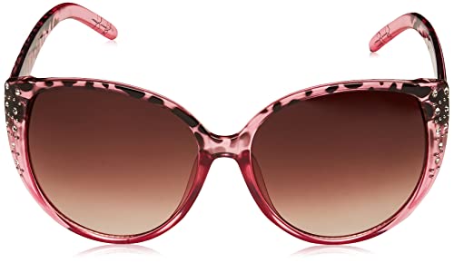 Jessica Simpson J5837 Rhinestone Women's Cat Eye Sunglasses With 100% Uv Protection. Glam Gifts For Her, 59 Mm, Tortoise & Rose #TOP28