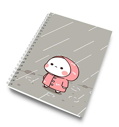 Image of DI-KRAFT Handcrafted Hard Cover Unruled Paper Wiro Bound Printed Journal Diary Notebooks for Girls and Boys Spiral Wire Binding Memo Notepads Notebook Planner (160 Pages A5)
