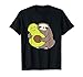 Lustige Faultiere mit Avocado Veganer Süße Faultier-Avocado T-Shirt