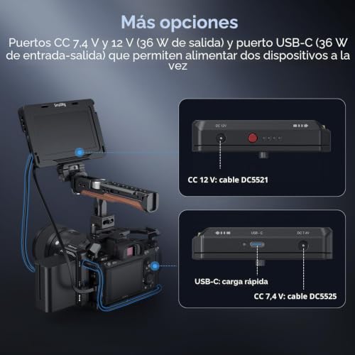 Evita cortes de energía en tu Sony A7 IV usando la placa de batería NP-F SmallRig 4341 3