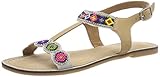  BULLBOXER Damen 286013I1L T-Spangen Sandalen, Beige (Beige), 37 EU