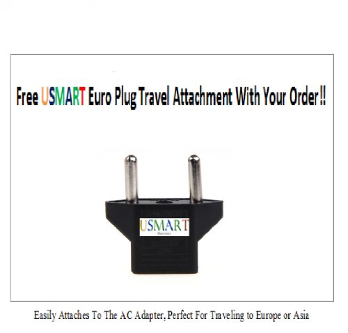 Ac Adapter Charger Replacement For Samsung Np300V4A-A04Us Np300V5A-A02Us Np300V5A-A03Us Samsung Np300V5A-A04Us Np300V5A-A05Us Np300V5A-A06Us Laptop Notebook Battery Power Supply Cord Plug (1 Free Usmart Euro Plug Travel Attachment With Your Order) #TOP4