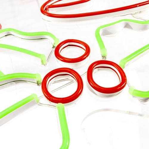 LED Neon Strip Light Merry Christmas Sign - Lighted Decoration - Red & Green - 33 Inch Display