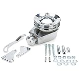 Gelessy Chrome Power Steering Pump And Keyway Pulley Bracket Kit 3913C Compatible With GM Chevy Chevrolet 1966-1984 Replacement for 4312C 9609x - Chrome Saginaw Power Steering Pump