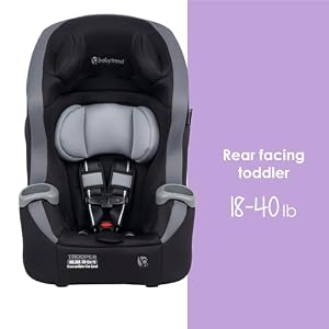 Baby Trend Trooper™ Slim 3-in-1 Convertible Car Seat, Dash Black – Slim Fit, 3-in-1 Growth Modes, Lightweight Design, Adjustable Comfort Padding — photo 5 of 6