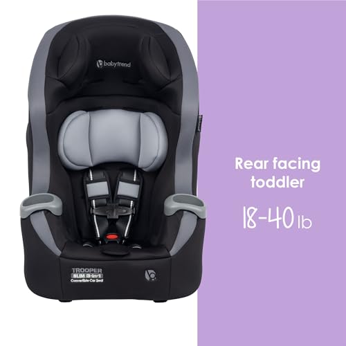 baby trend trooper slim 3-in-1 convertible car seat dash black