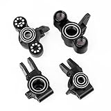 Aluminum Front Knuckles Steering Blocks & Rear Hub Stub Axle Carriers for ARRMA 1/8 Kraton Notorious Outcast 6S 4WD BLX, Aluminum Alloy Steering Hop Ups, Caster C-Hubs Replaces of AR330505 AR330404