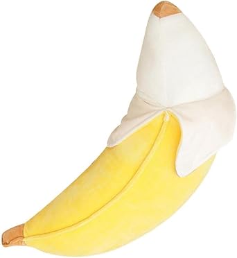 Banana Body Pillow, Cute, Plush Toy, Extra Large Toy, Soft, Gift, 27.6 inches 70 cm