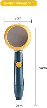 Amazon.co.jp: 高圧シャワーヘッド、ハンドヘルドターボファンシャワー