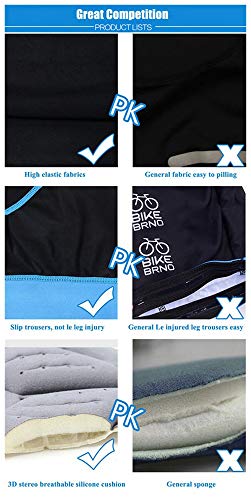 Shorts de ciclismo masculino Coolmax 4D Gel acolchoado apertado à prova de choque refletor seguro à