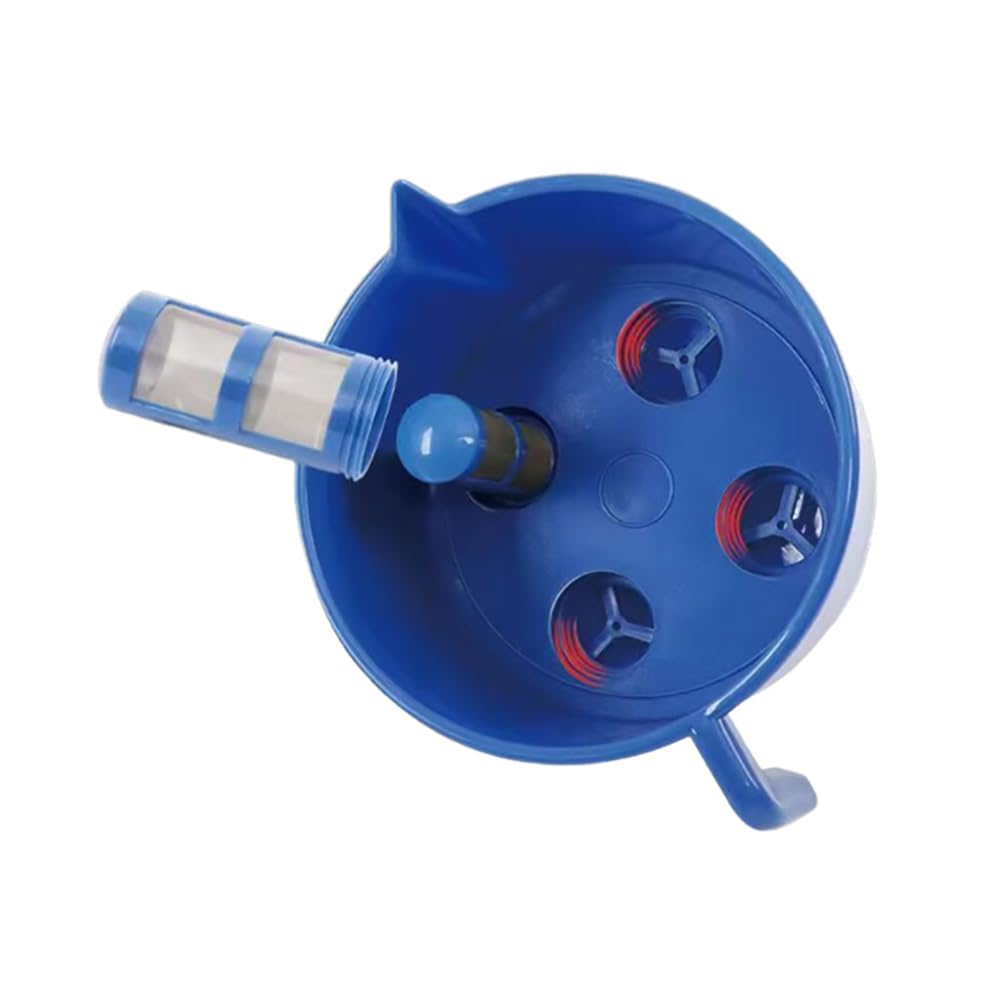 Entonnoir de Filtre à Carburant, Entonnoir de Séparation Huile Eau, 4 Filtres, Filtre D'entonnoir de Cryptage en Nylon Pour Essence Diesel, Filtre à Carburant Pour Huileur,Bleu