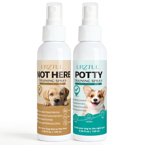 URZTUL Potty Training Spray for Dogs, Here Potty Spray and Not Here Spray
