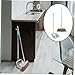 FOMIYES Ergonomic Dust Pan Handle Broom and Dustpan Set Soft Bristles for Efficient Cleaning Standing Dustpan