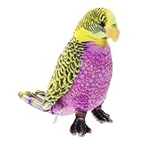 Kisangel Realistische Papagei Plüschpuppe Kuschelig Realitätsnah Dekofigur Vogel Stofftier für...