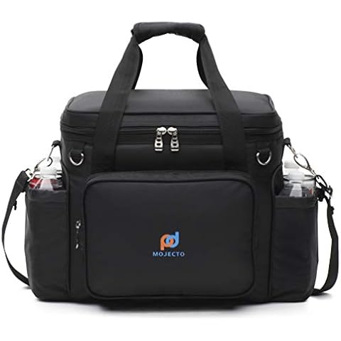 Large Tall Cooler Lunch Bag (14x12.5x9 Inches) - 1680D Heavy-Duty Polyester, High Density Insulation, Heat-Sealed Peva Liner, Durable Zipper, Multiple Pockets, Shoulder Straps With Metal Buckles Cover