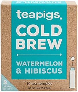 Tea Pigs Watermelon and Hibiscus Cold Brew Tea Bags (1 Pack of 10 Tea Bags)