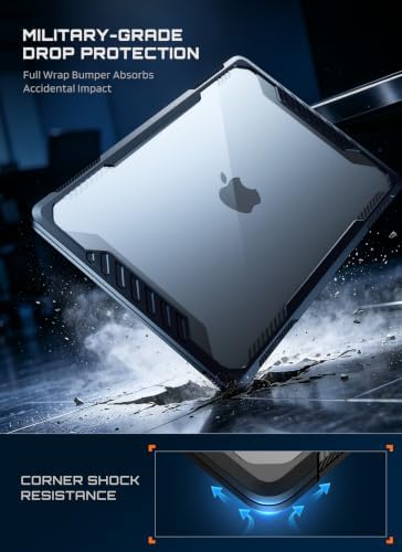 SUPCASE 맥북 에어 13인치 케이스 M5/M4/M3/M2 (2022-2026), 블랙 — 사진 3
