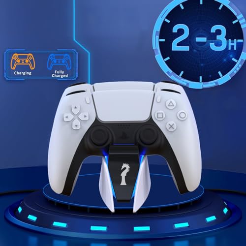 Base Caregamento PS5, Estação De Carregamento Base Dock P/ 2 Controles Sem Fio PS5,Con~sole Play~Sta