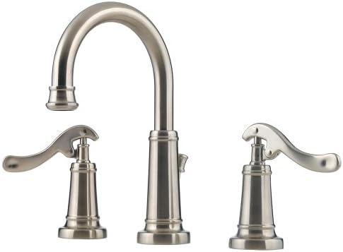 Price Pfister 049-YP0K Ashfield Widespread Arc Lavatory Faucet with Pop-Up, Satin Nickel