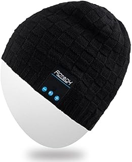Rotibox Washable Mens Womens Hat Bluetooth Beanie Running Cap w/Wireless Stereo Headphones Mic