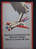 American Constitutional Law Historical Essays B000FMJB80 Book Cover