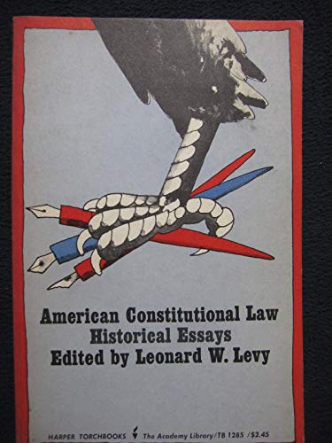 American Constitutional Law Historical Essays B000FMJB80 Book Cover