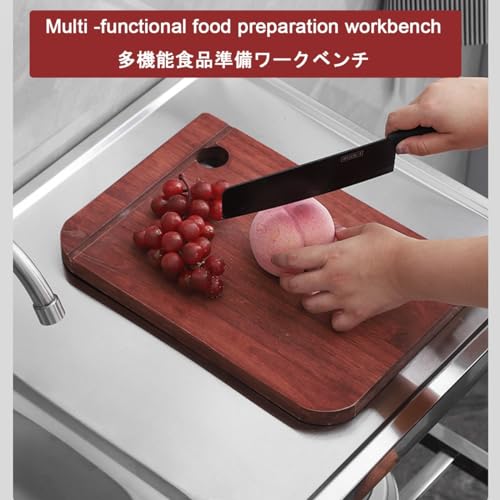 CcacHe Free Standing Kitchen Stainless Steel Utility Sink Set with Faucet for Laundry Room/Backyard/Garage Portable Outdoor Camping Sink Laundry Sink Dish Washing Station with Hose Hook Up - Thumbnail 4