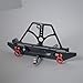 FMingNian Pare-Chocs arrière 1Set CNC en Aluminium avec Support de Pneu de Secours et attelage de remorque pour 1/10 RC Crawler axial SCX10 D90 RGT 86100 (Couleur : Noir)
