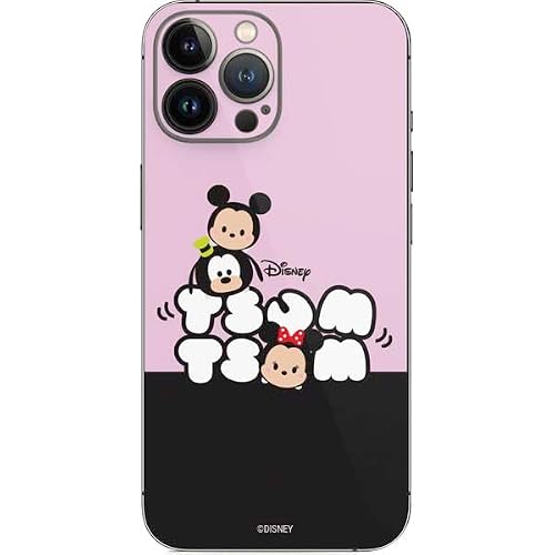 Skinit Decal Phone Skin Compatible with iPhone 14 Pro Max - Officially Licensed Disney Tsum Tsum Goofy Mickey and Minnie Design