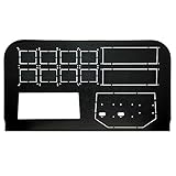 Flight Velocity FV9HAB - Mid Profile Cockpit Panel Kit with Honeycomb Alpha and Bravo Support (FV9HAB - Mid Profile Cockpit Panel Kit with Honeycomb Alpha and Bravo Support)